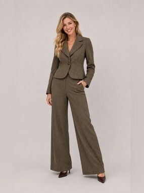 Larry Levine for Dress Barn Pant/Blazer Wool Set